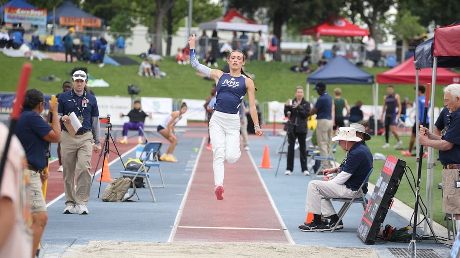 AB Hernandez advances in California state championship as Save Women's Sports activists rally nearby