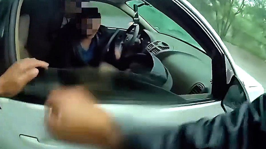 Baby pulled from vehicle trapped in raging floodwaters in dramatic rescue caught on video