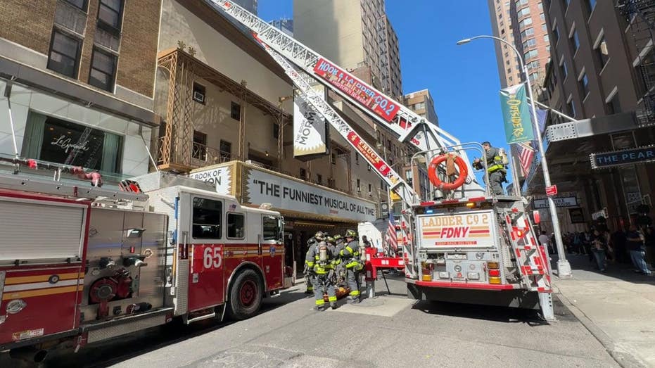 Fire breaks out at historic Broadway theater that hosts 'The Book of Mormon' in New York City