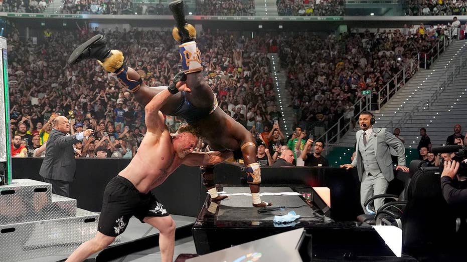 Brock Lesnar conquers Oba Femi in epic second match of rivalry at WWE Clash in Italy