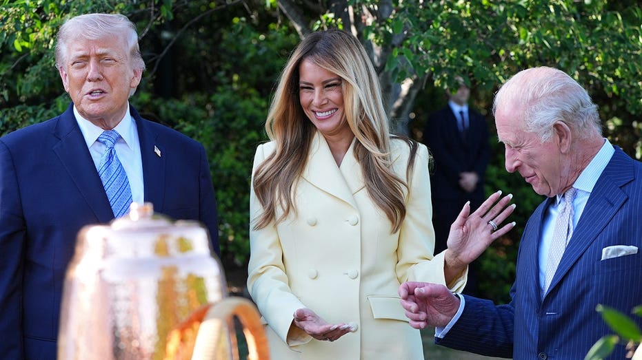 Melania's White House beehive and gifts of honey strike sweet note during King Charles' royal visit