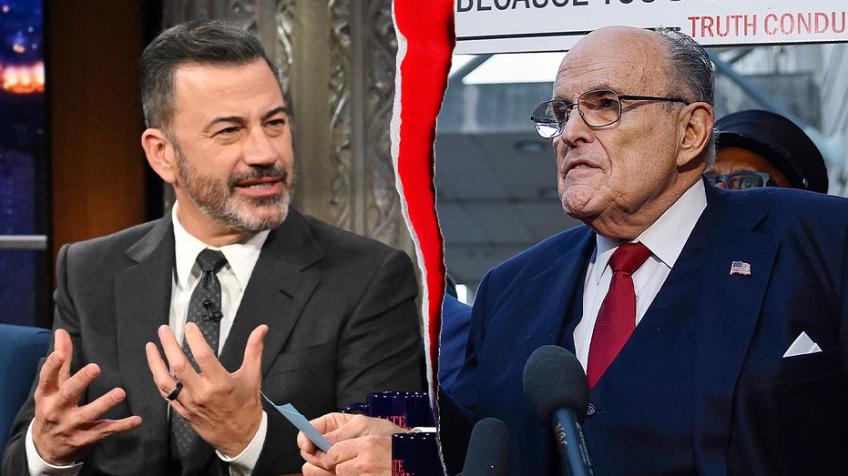 Jimmy Kimmel joked about Rudy Giuliani rising from the 'grave' days before his hospitalization