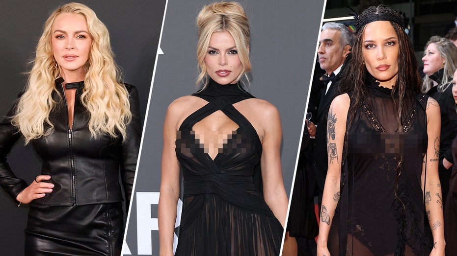 Lindsay Lohan, Brooks Nader and Halsey heat up red carpets in sky-high slits and sheer gowns