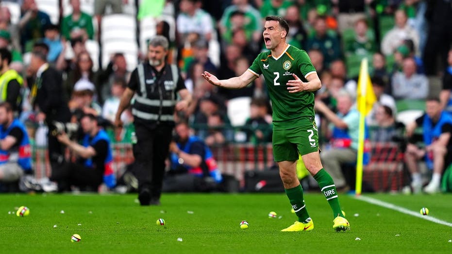 Ireland-Qatar friendly stopped twice as fans throw tennis balls to protest Nations League games with Israel