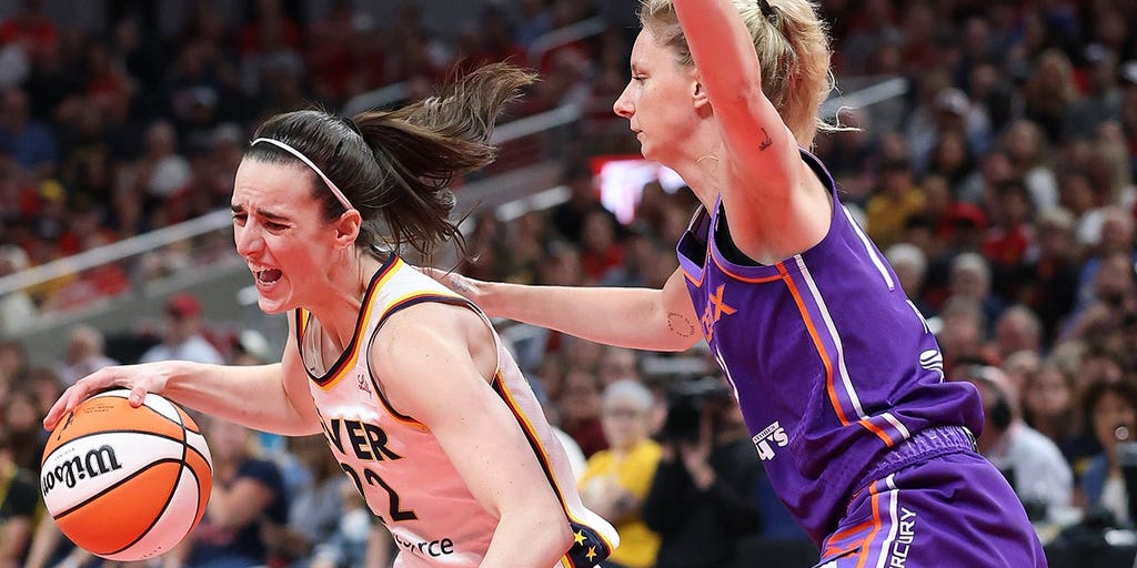 Caitlin Clark shoved in neck during Fever game as another apparent foul on star goes uncalled