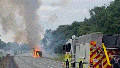 Video captures fireworks exploding from burning trailer that shut down Interstate 75 - Fox News