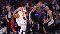 Victor Wembanyama puts hand on Jalen Brunson's head, pushes him down as refs look the other way in Game 3 - Fox News