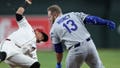 MLB stars leave divisional game after scary collision at first base leaves both injured - Fox News
