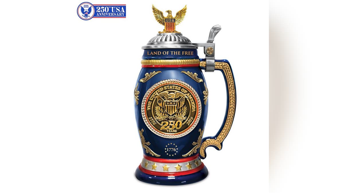 Drink from this keepsake stein or showcase it on a shelf.