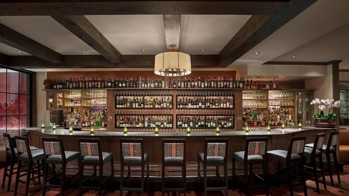 Pop in for an aperitif at the bar.