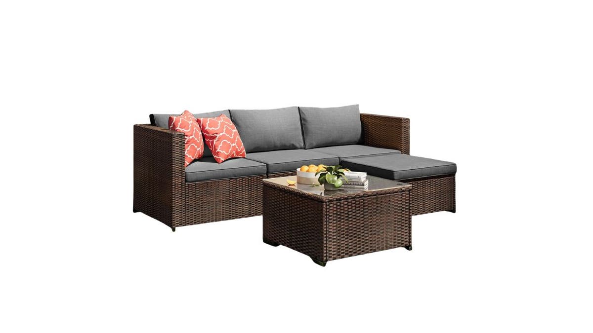 Create comfortable seating with this discounted patio set.