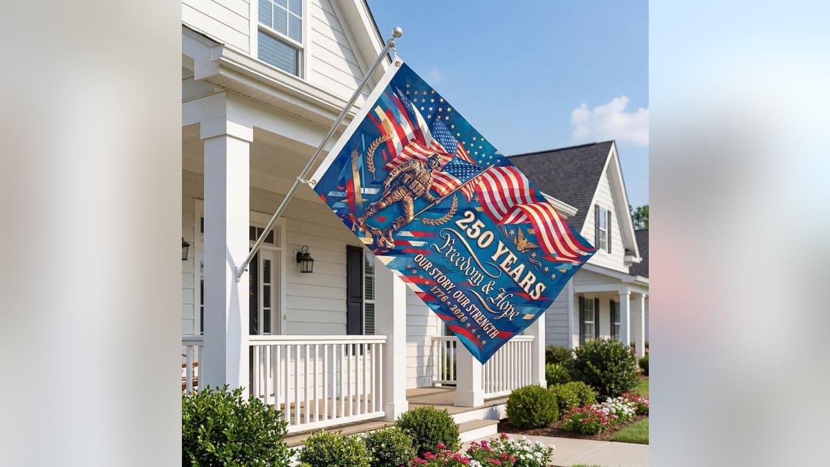 Proudly fly this flag outside your home.