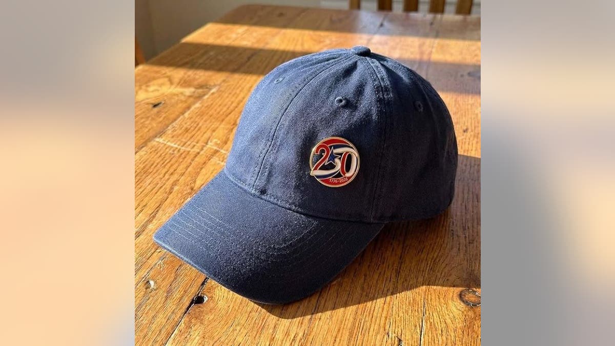 This pin looks great with all your red, white and blue apparel.