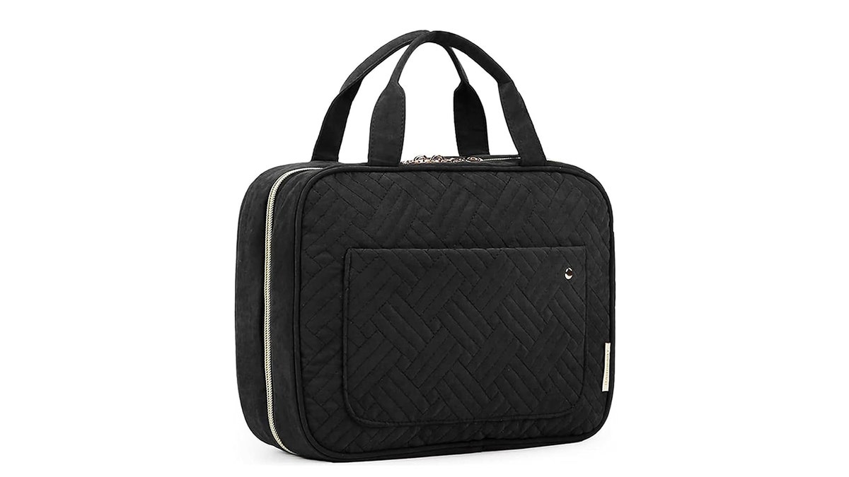 Travel more organized with this toiletries bag. 