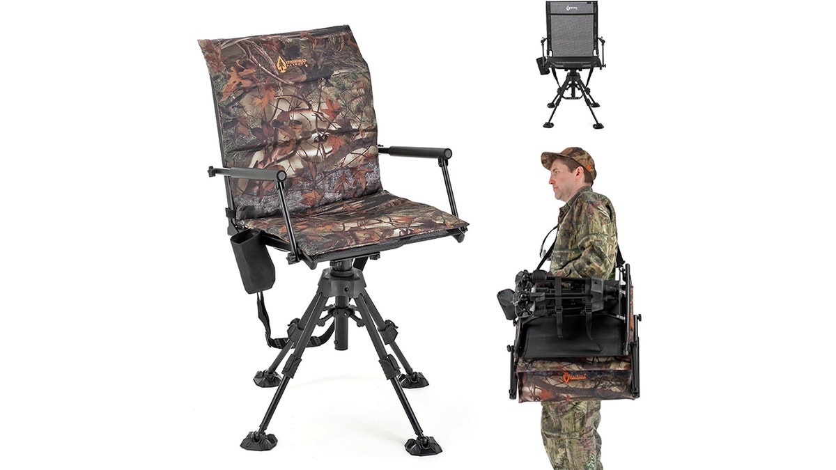 Swivel 360 degrees in this chair.