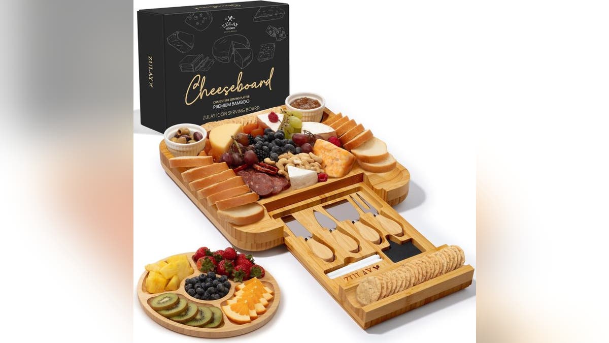 Display your favorite meats, cheeses and fruits. 