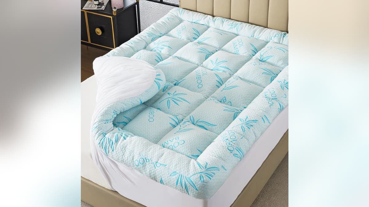 Sleep better with a cooling, soft mattress topper. 