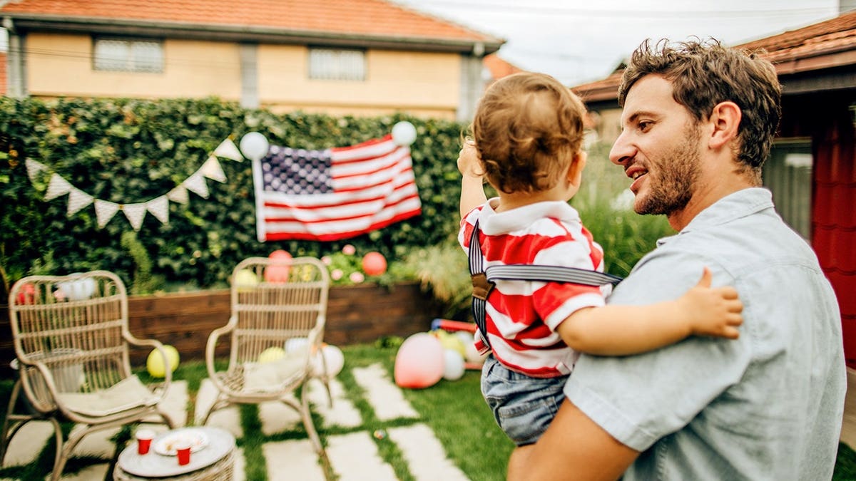 AMERICA 250 CELEBRATION FATHER CHILD