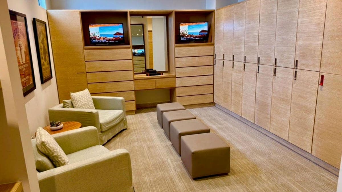 Locker room at Twin Dolphin golf course in Cabo