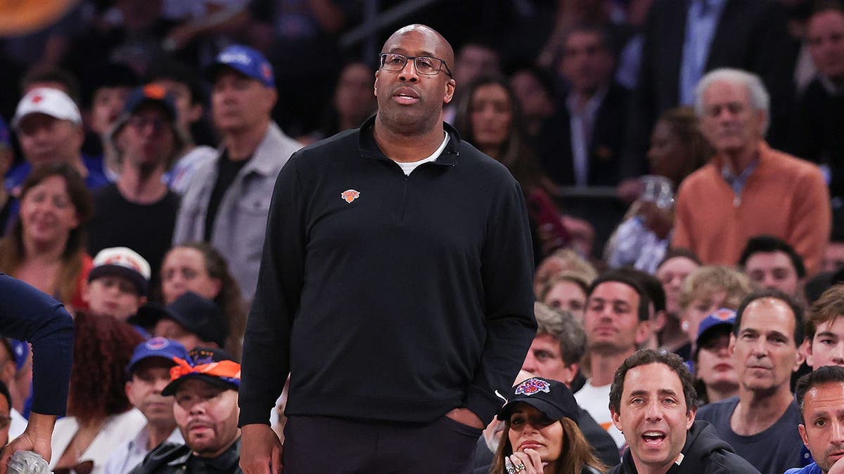 Mike Brown looks connected  during the NBA Finals astatine  Madison Square Garden
