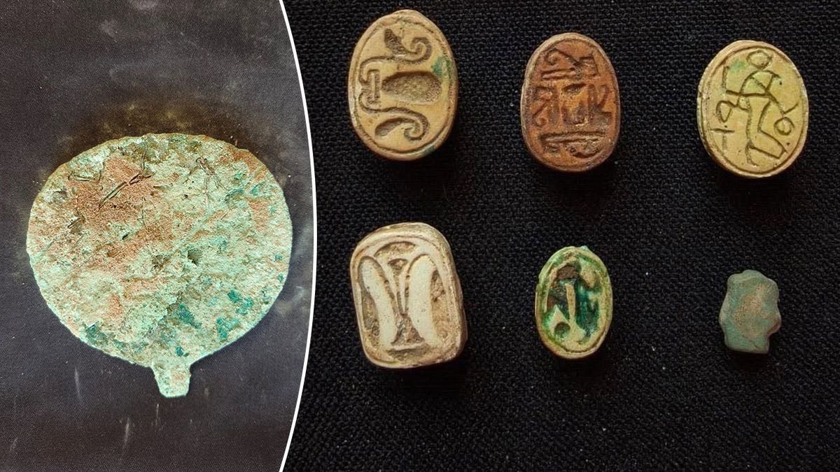 Split representation of mirror, scarabs