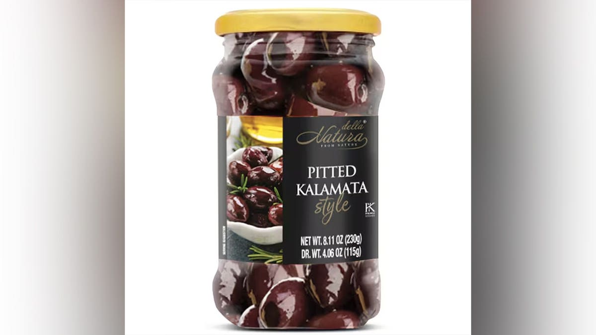 imported Kalamata olives jar from Dollar Tree