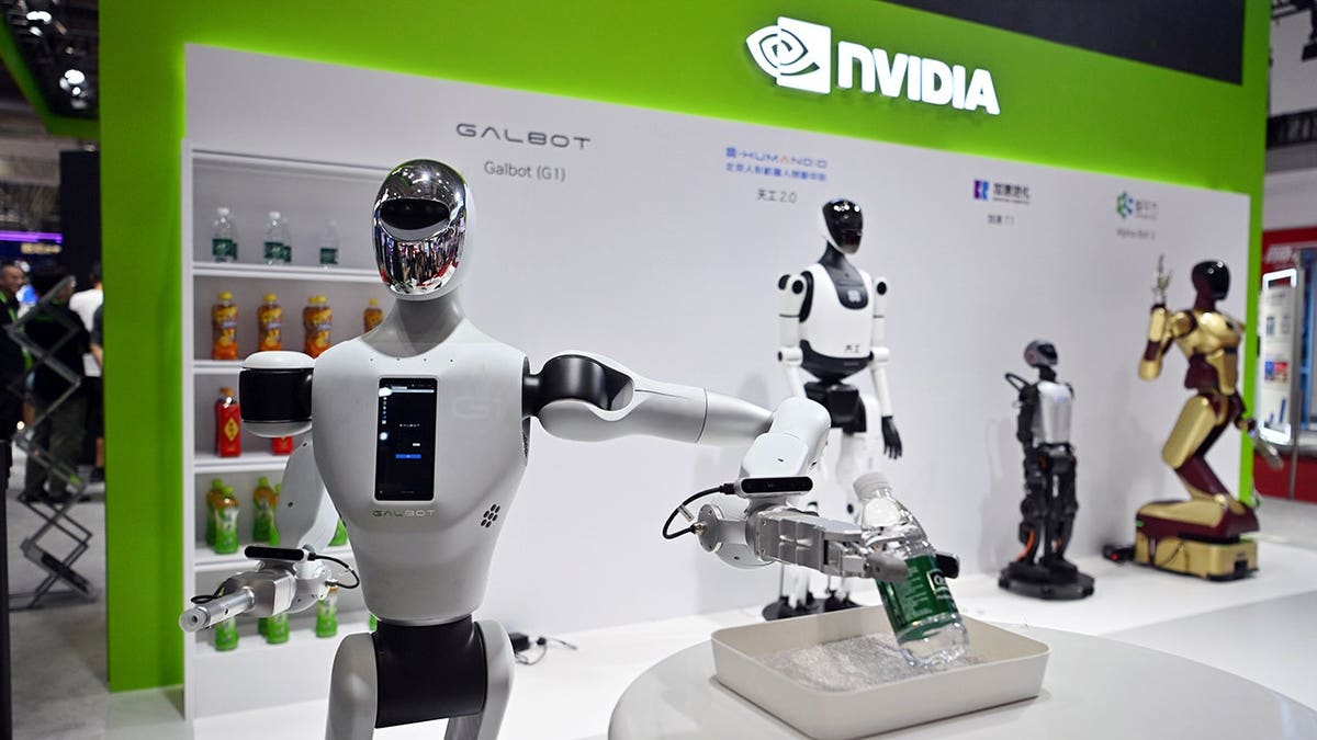 Robots at an expo.