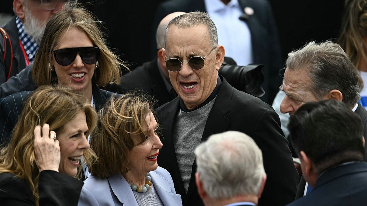 Rita Wilson and Tom Hanks at Obama's Presidential Center opening