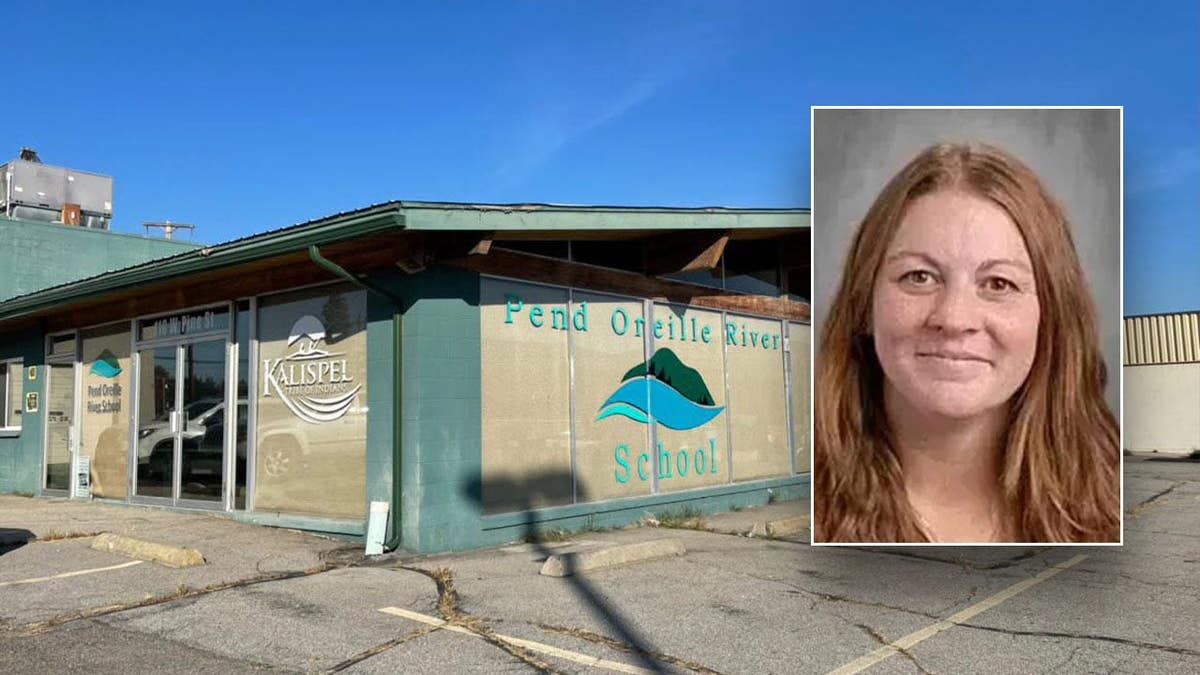 Amber Swain mugshot and the Pend Oreille River School