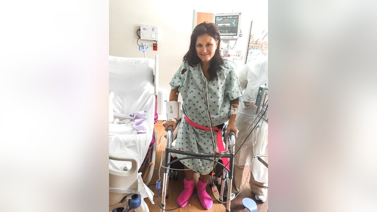 Audrey Leishman during recovery