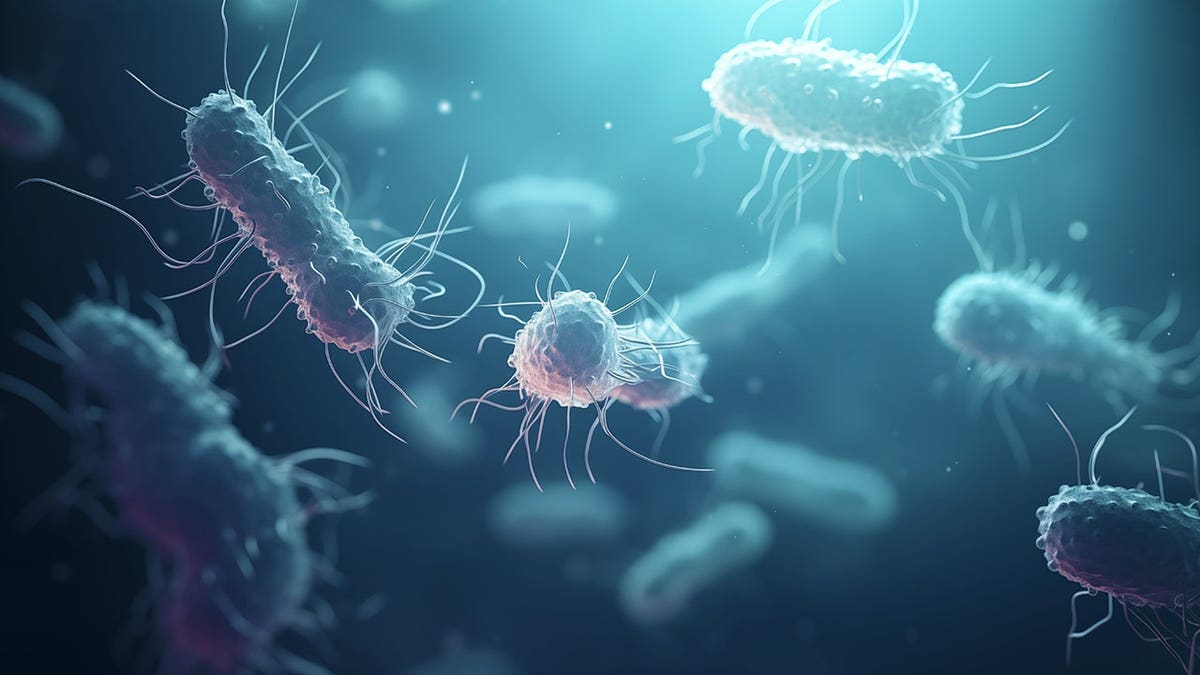 Ilustración de gérmenes y patógenos bacterianos