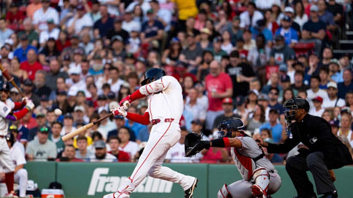 Fenway fireworks! Willson Contreras crushes a first-inning home run to put the Red Sox ahead. (Photo by Natalie Reid/MLB Photos via Getty Images)