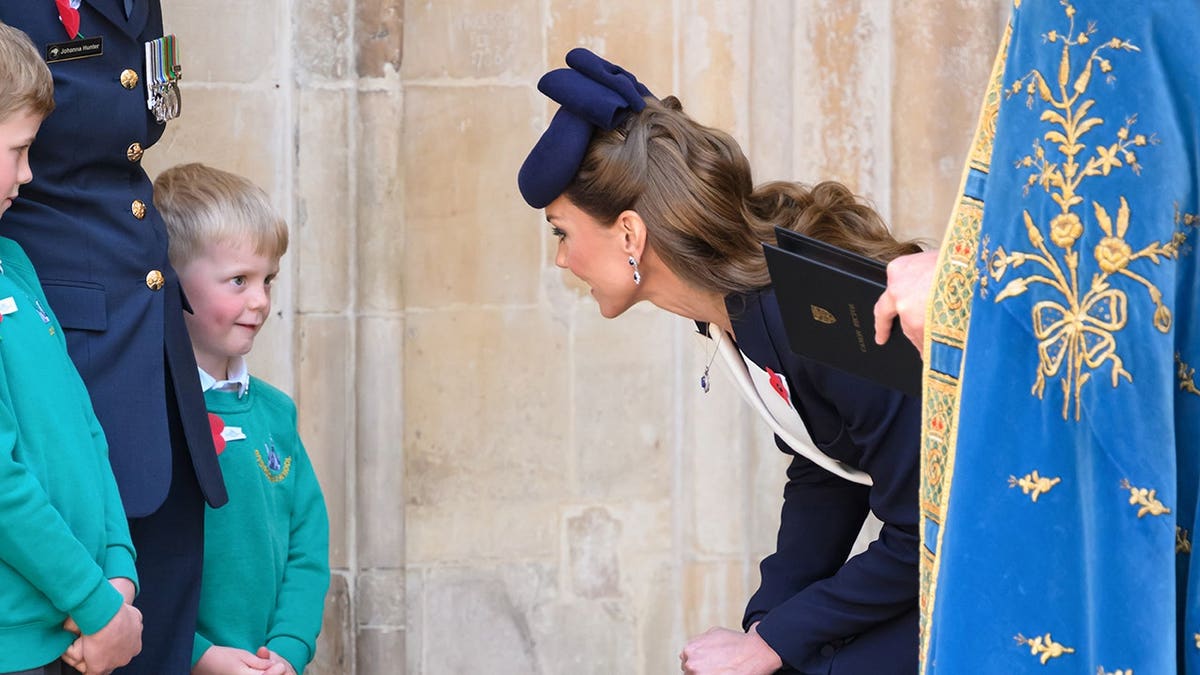 Catherine Princess of Wales departing Westminster Abbey in London
