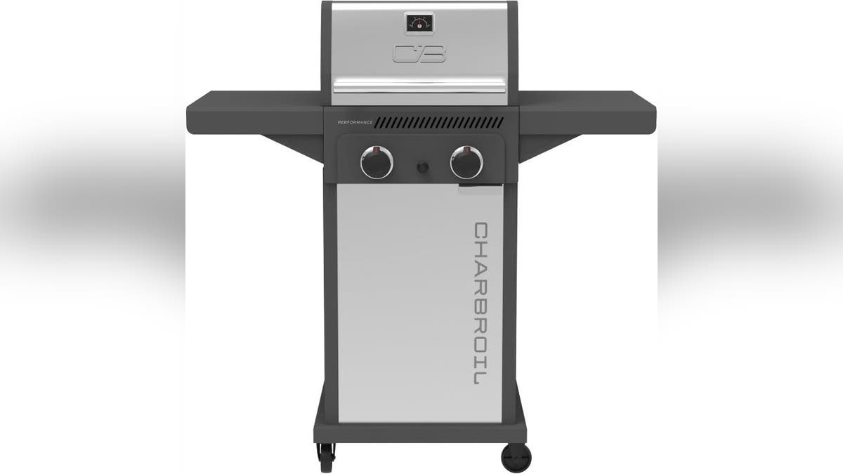 There's enough space on this grill for 17 burgers.
