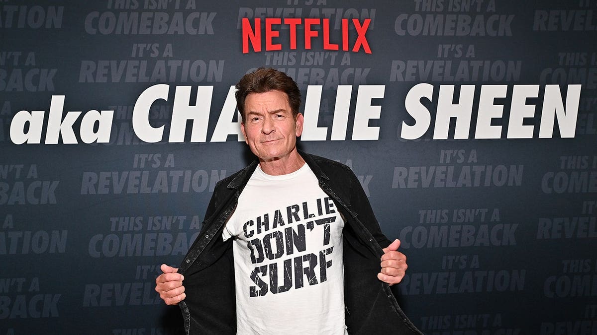 Charlie Sheen standing at Netflix aka Charlie Sheen ATAS Official event in Los Angeles