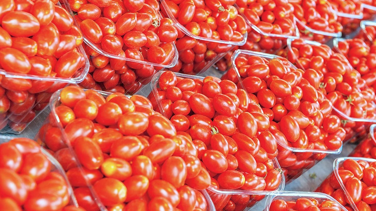 Cherry tomatoes for sell in Tel Aviv, Israel