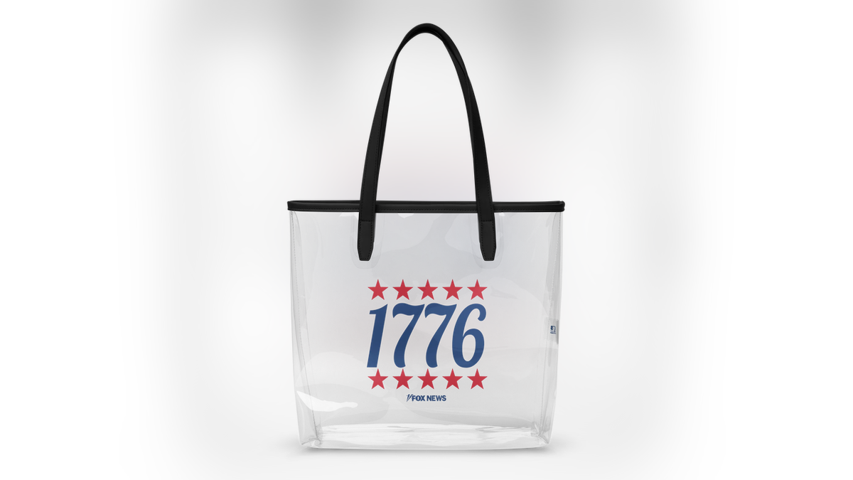 Get a stadium-approved clear tote with 1776 styling.