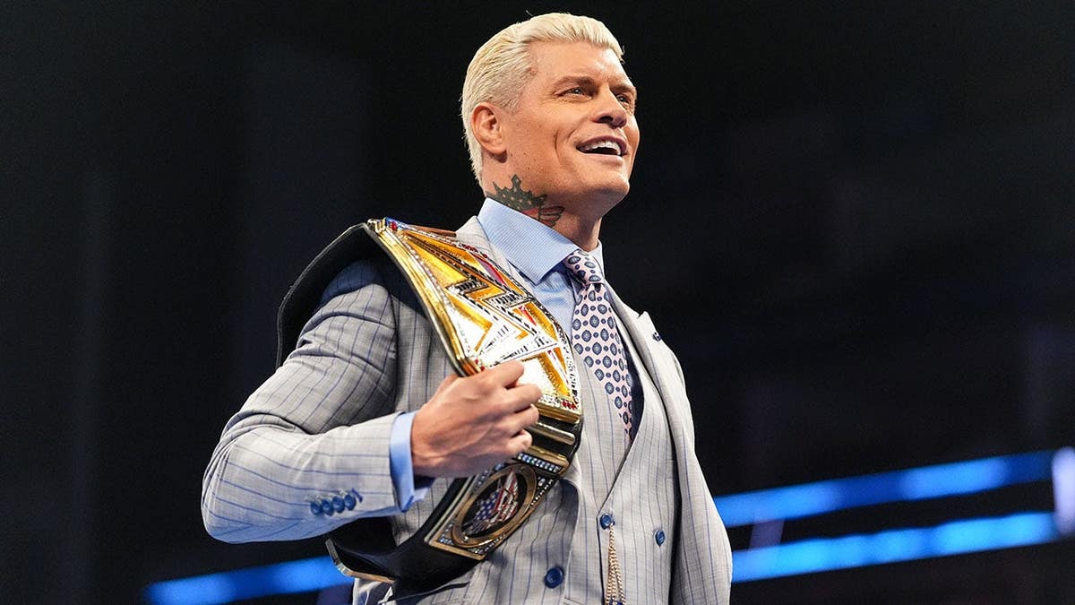 Cody Rhodes entering the wrestling ring at The O2 Arena in London
