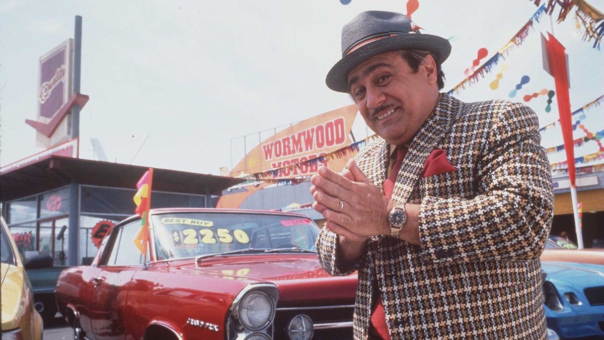 Danny DeVito standing in character for the movie Matilda