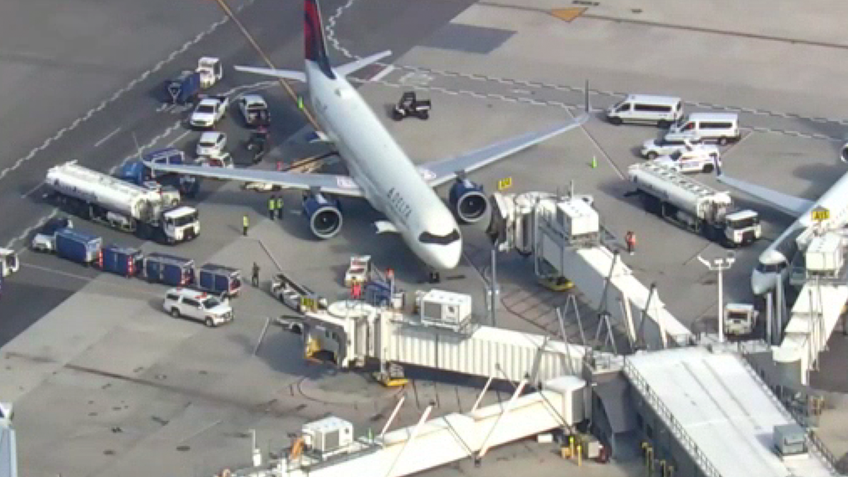 Delta Air Lines plane at JFK airport