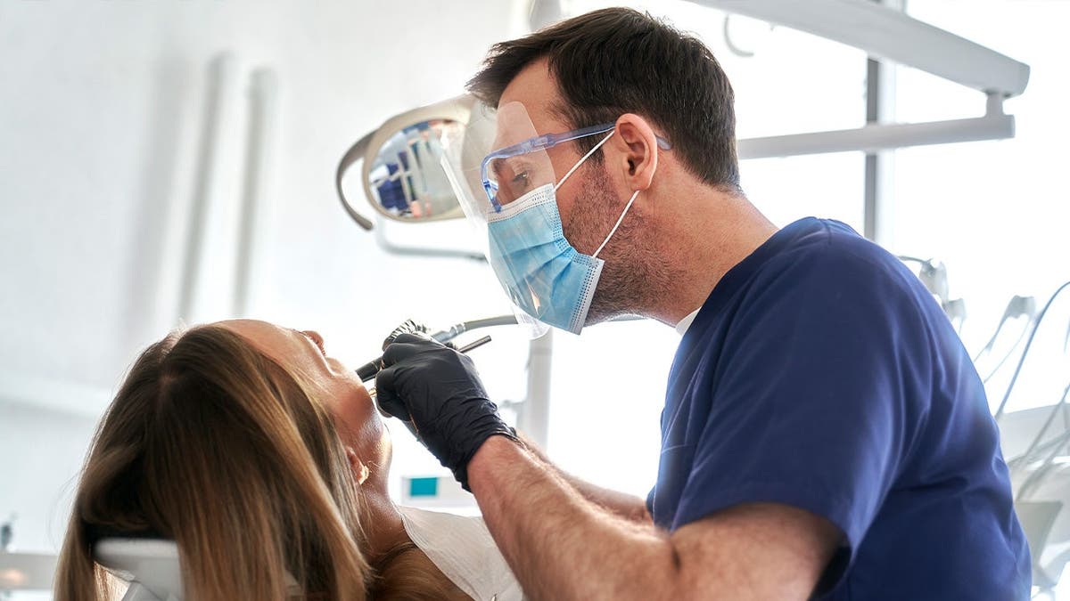 Dentist and patient