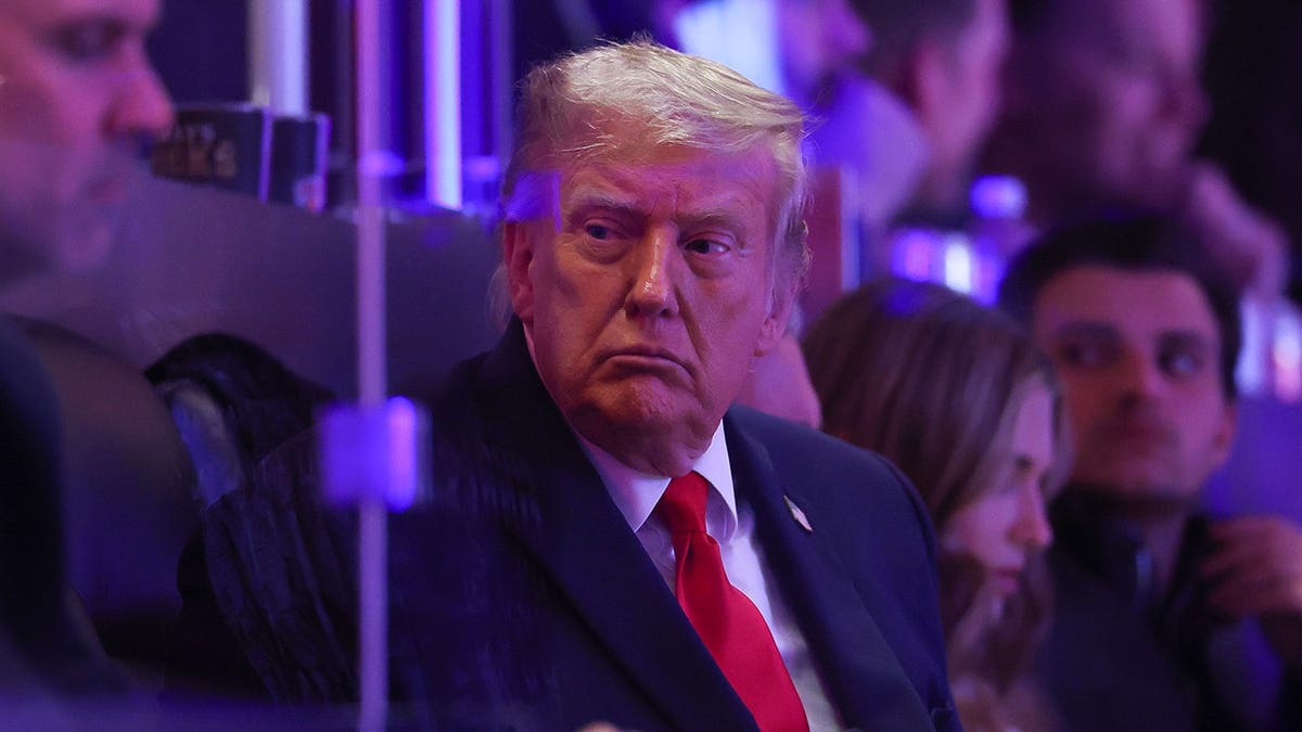 U.S. President Donald Trump watching NBA Finals game at Madison Square Garden