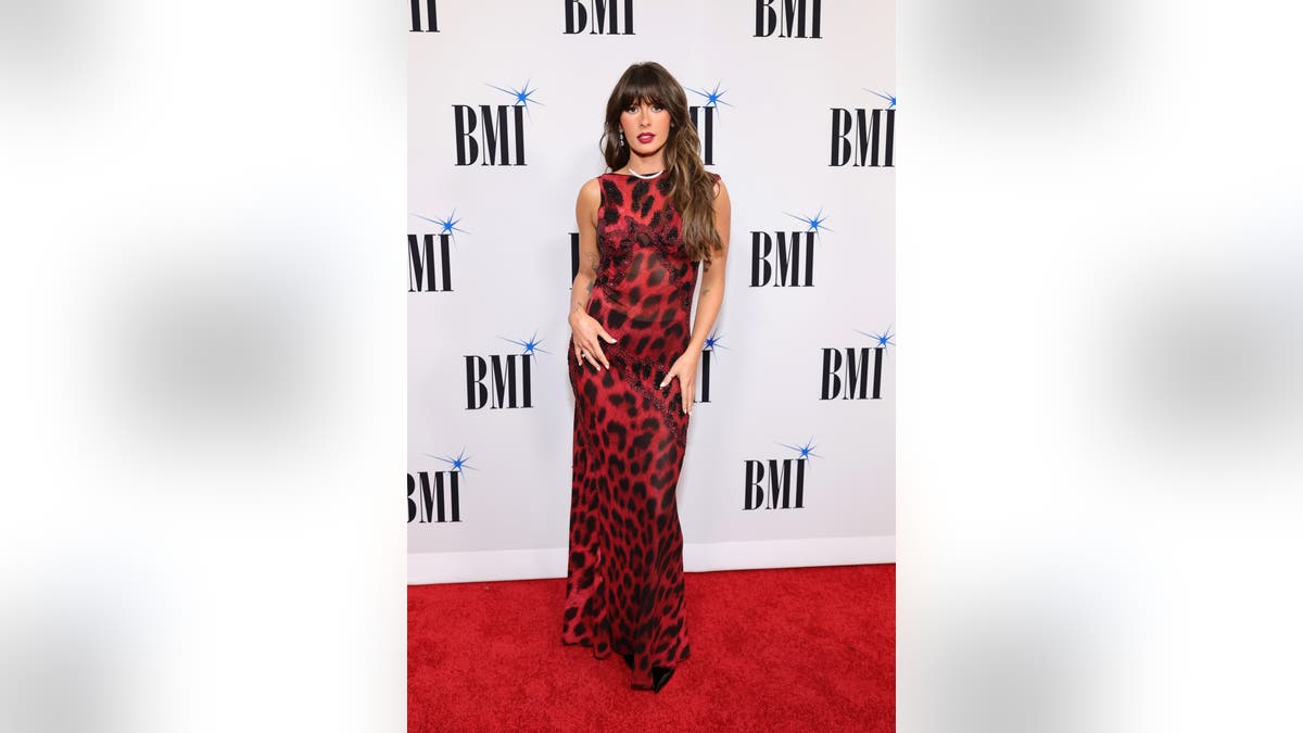 Ella Langley standing at the 2025 BMI Country Awards in Nashville, Tennessee