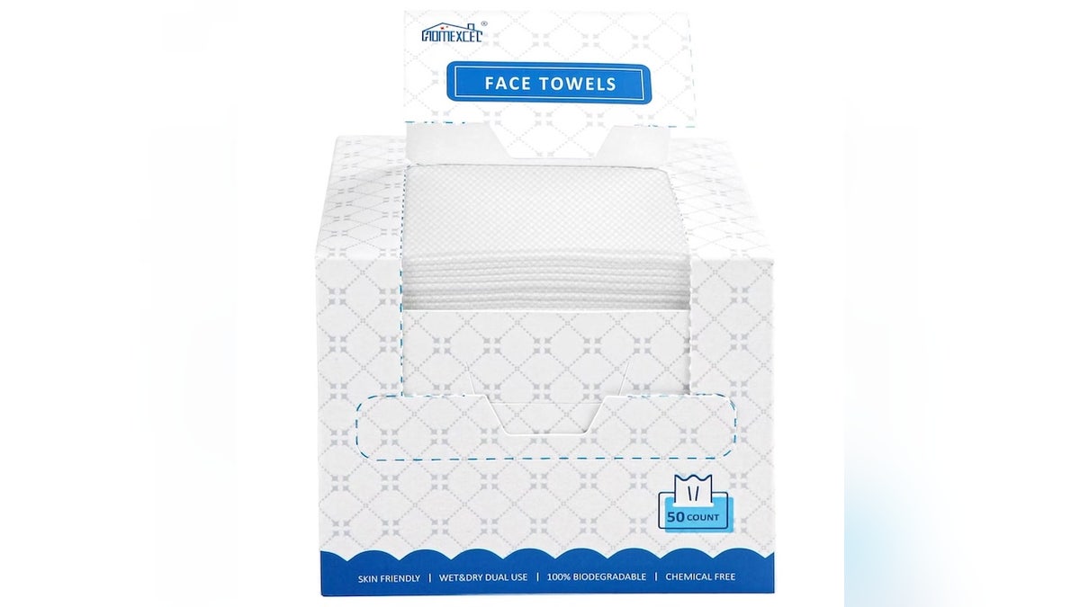 Wipe away makeup, cleanser and more.