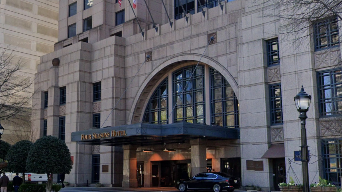 Google Map view of the Four Seasons hotel and condos in Atlanta