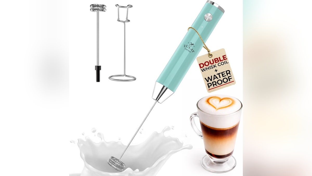 Froth milk for lattes at home in just seconds.