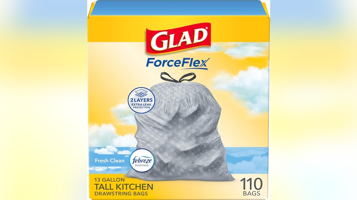 These trash bags trap odors and resist tears.