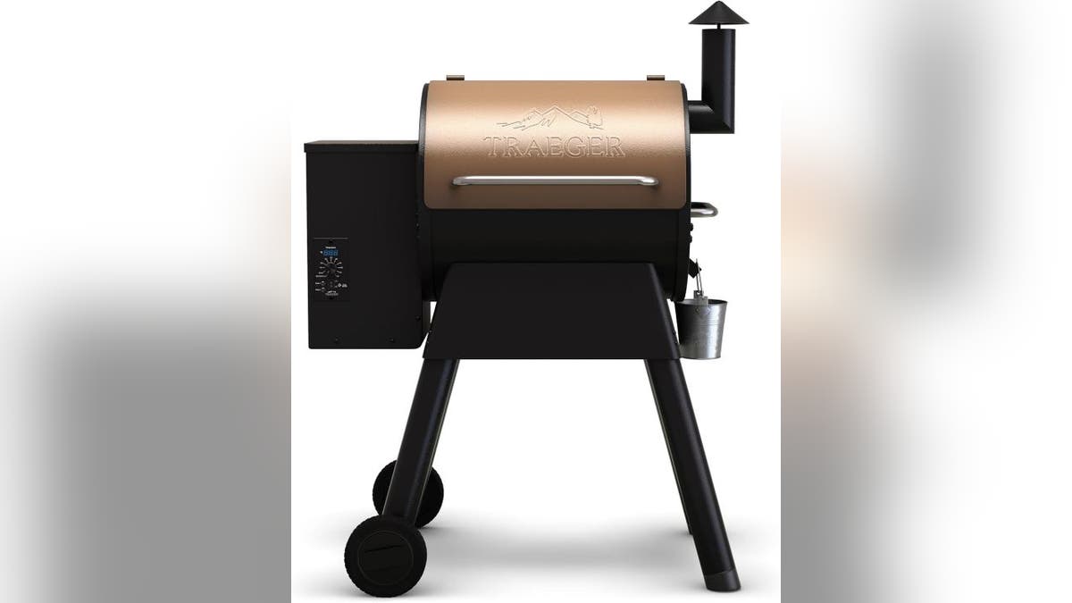 Wood pellet smoker and grill combo.
