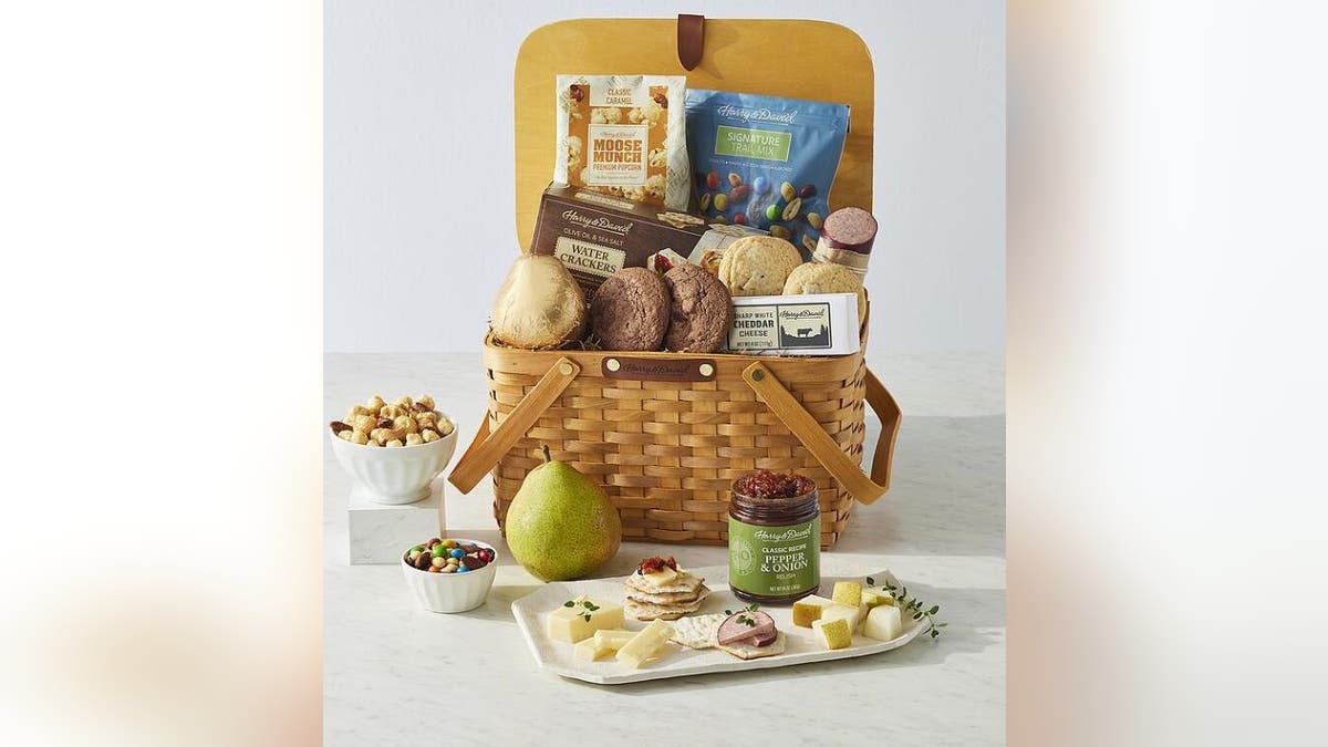 Snack on crackers, cookies and trail mix.