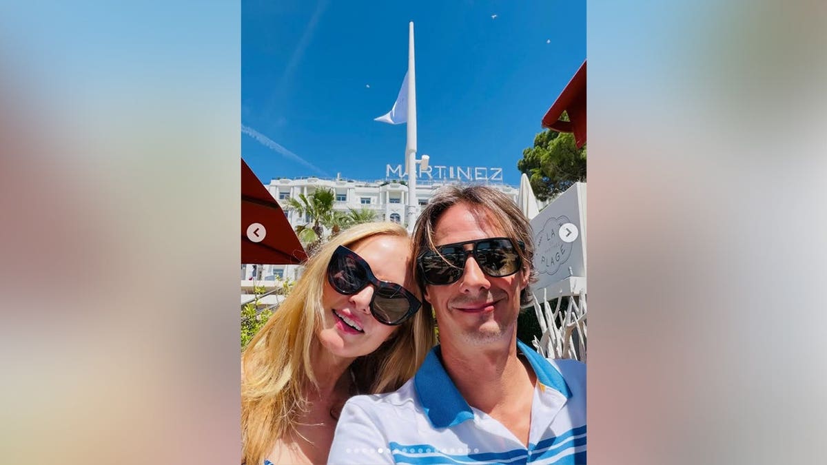 Heather Graham and her boyfriend, Michele Civetta in France.